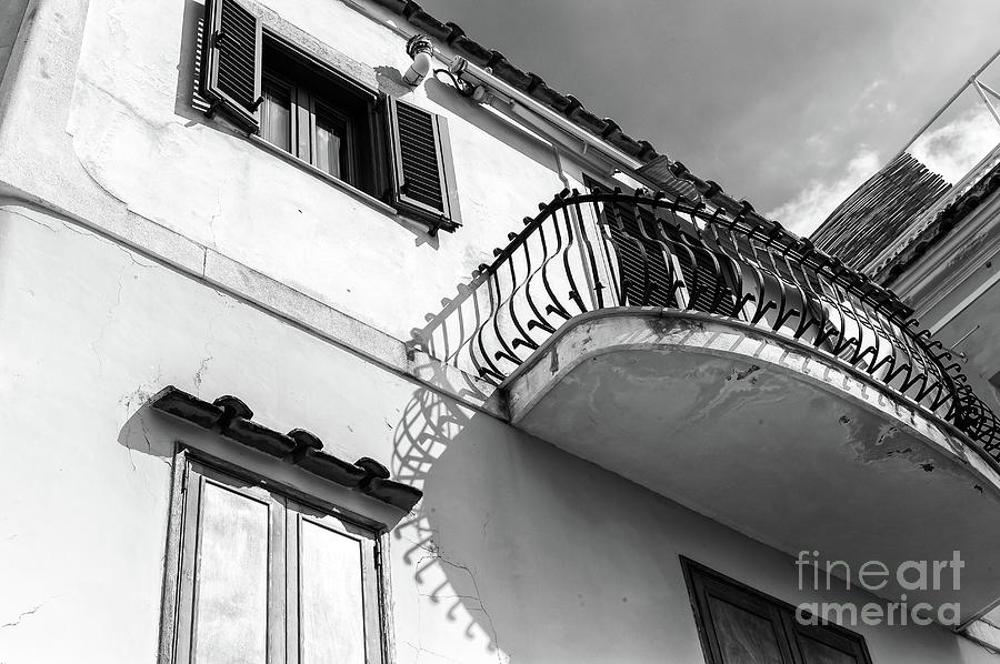 Under the Balcony in Positano Italy Photograph by John Rizzuto