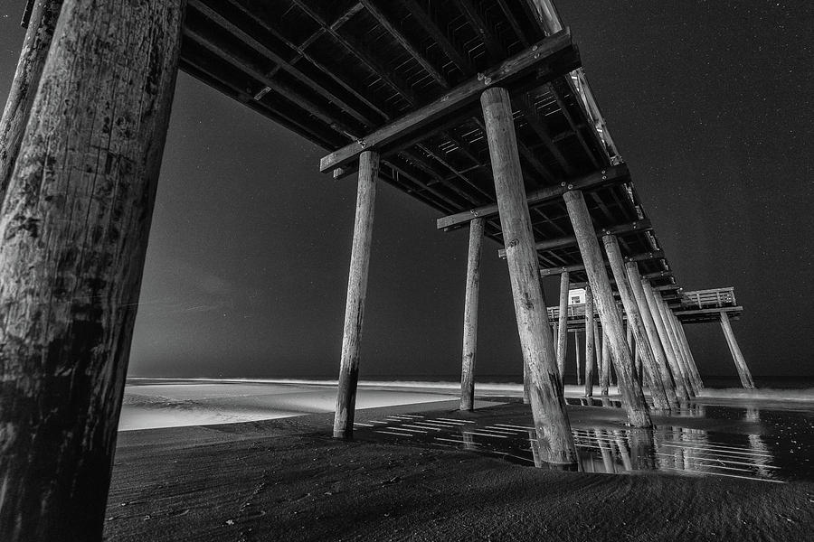 Black And White Photograph - Under the Boards by Kristopher Schoenleber