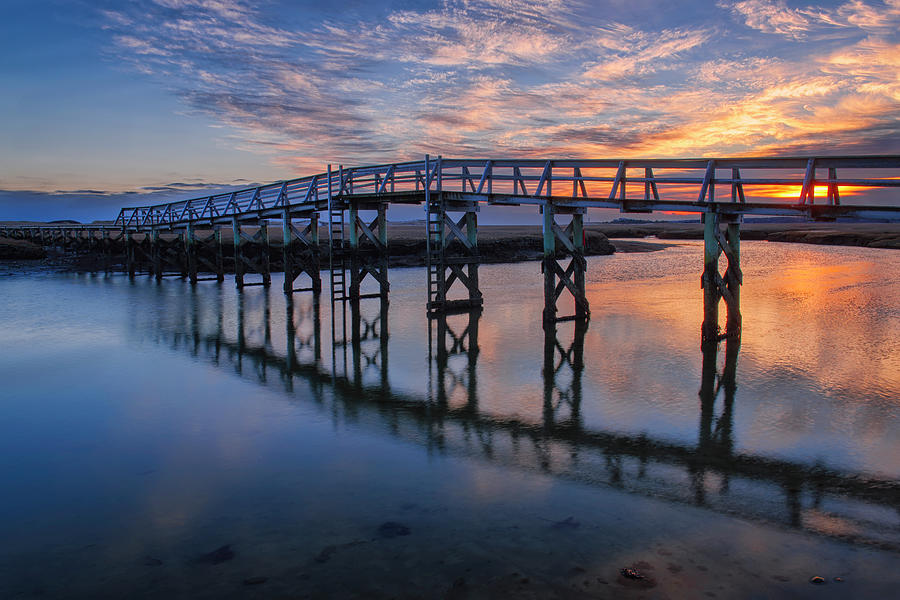 Sunset Photograph - Under The Boardwalk by Michael Blanchette Photography