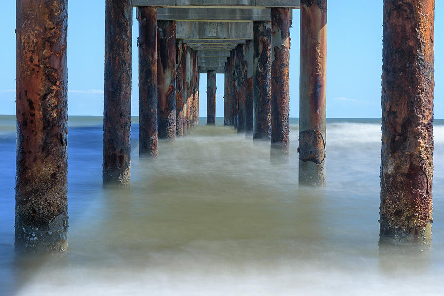 Under The Fishing Pier Long Exposure Photograph