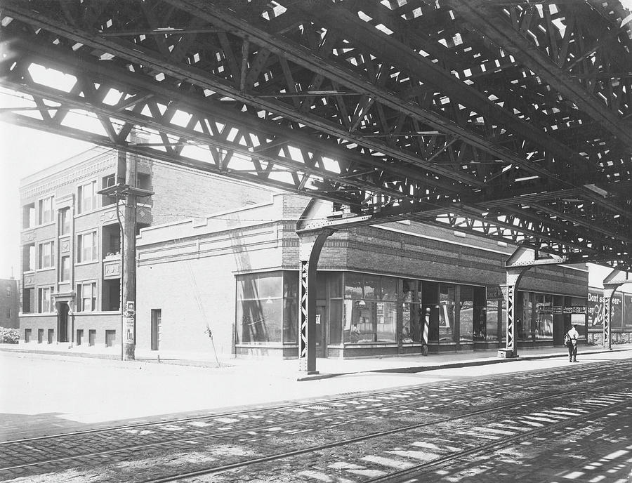 Under The L Photograph by Chicago History Museum