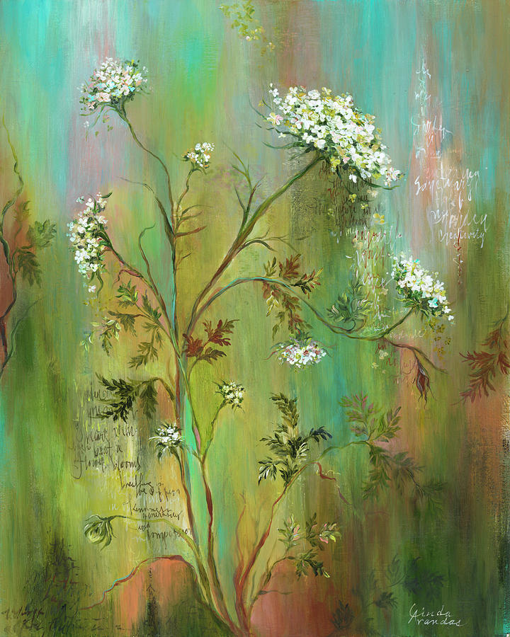 Flowers Still Life Mixed Media - Under The Lace by Linda Arandas