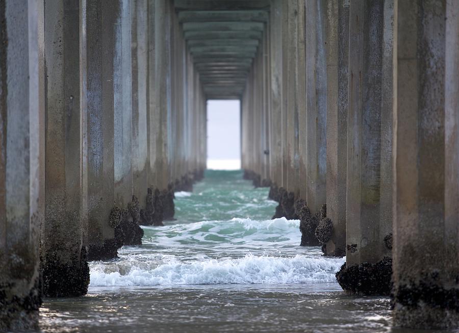 Under The Pier In La Jolla California Photograph by 3bugsmom