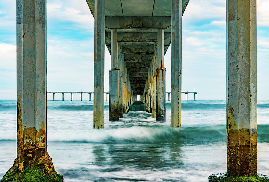 Under the Pier in Ocean Beach  Photograph by Local Snaps Photography