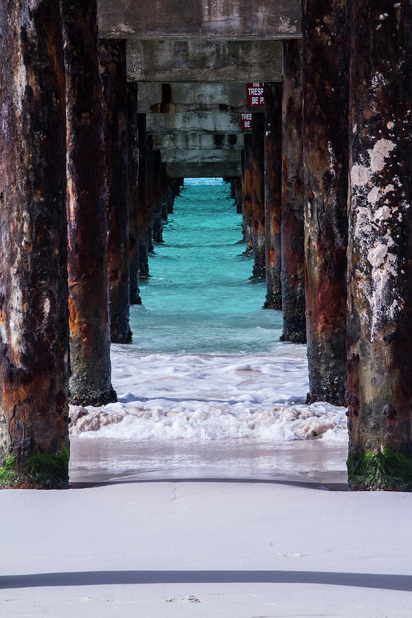 Under the Pier Photograph by Stuart Manning