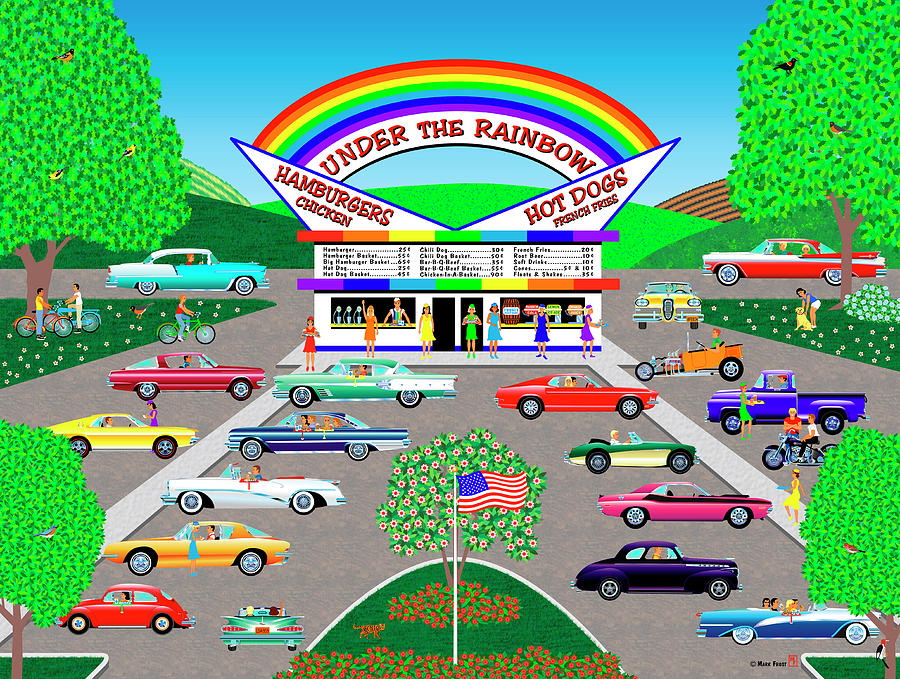 Under The Rainbow Digital Art by Mark Frost