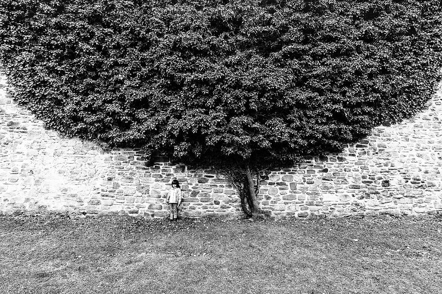 Black And White Photograph - Under The Tree by Marius Cintez?