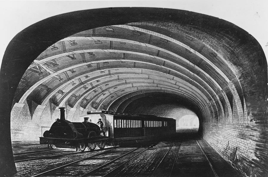 Underground Train Photograph by Hulton Archive
