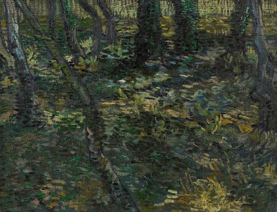 Undergrowth. Painting by Vincent van Gogh -1853-1890-
