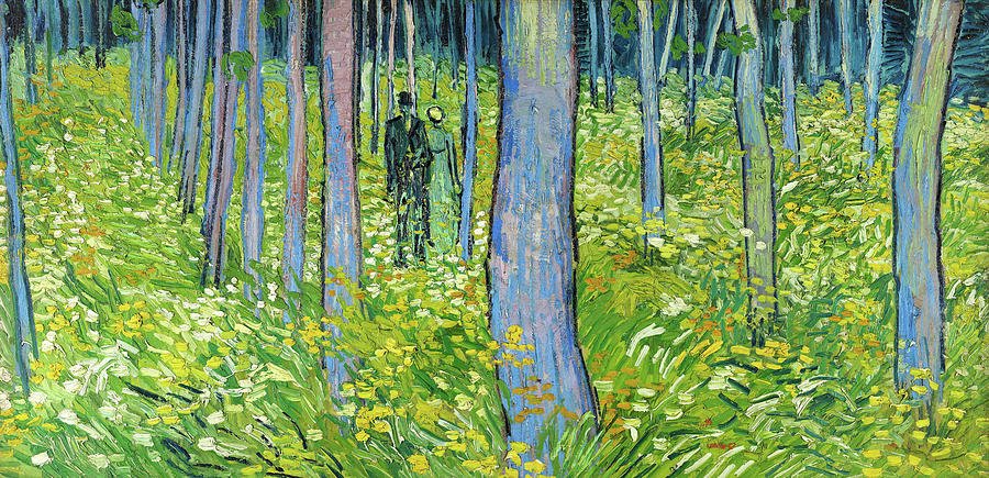 van gogh undergrowth with two figures