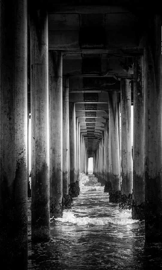 Underneath Huntington Beach Pier Photograph by Art Spectrum