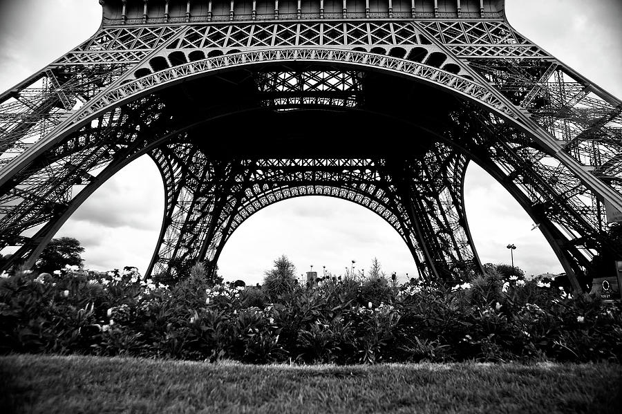 Architecture Digital Art - Underneath The Eiffel Tower by Glowcam