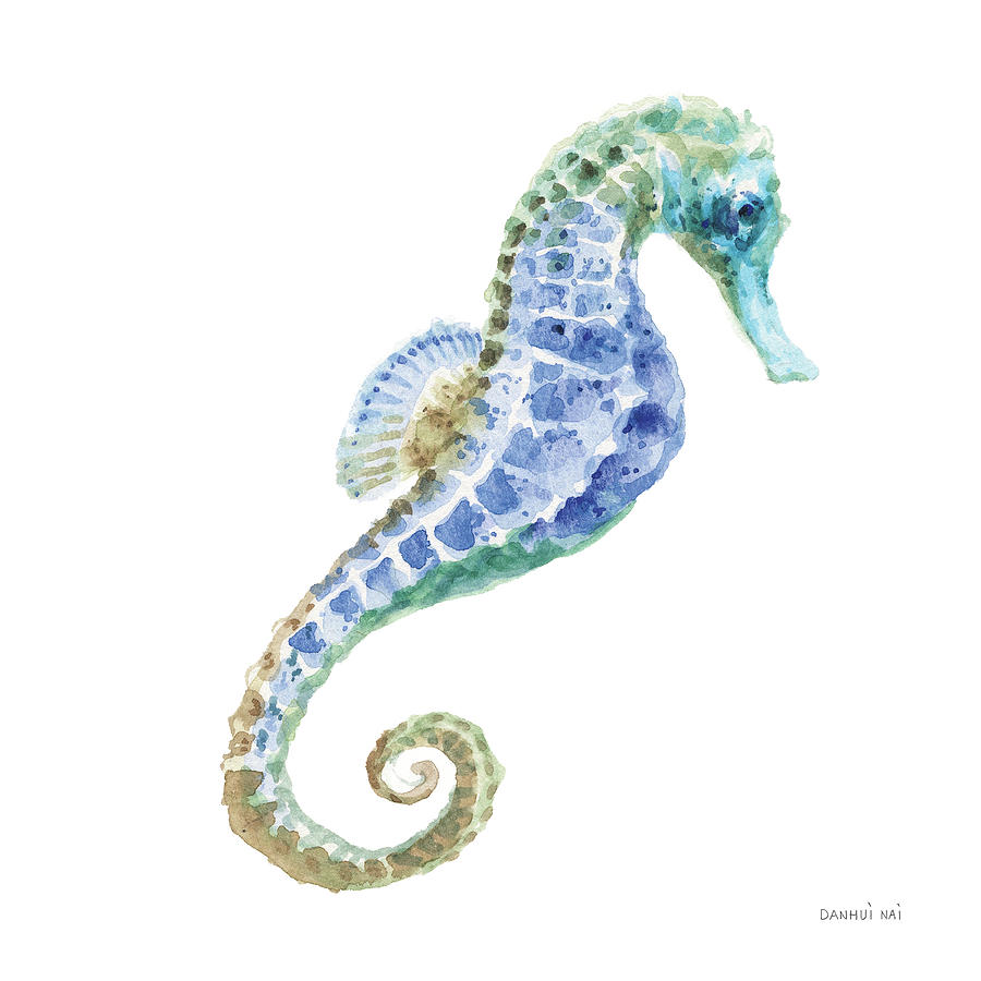 Undersea Seahorse Painting by Danhui Nai - Fine Art America