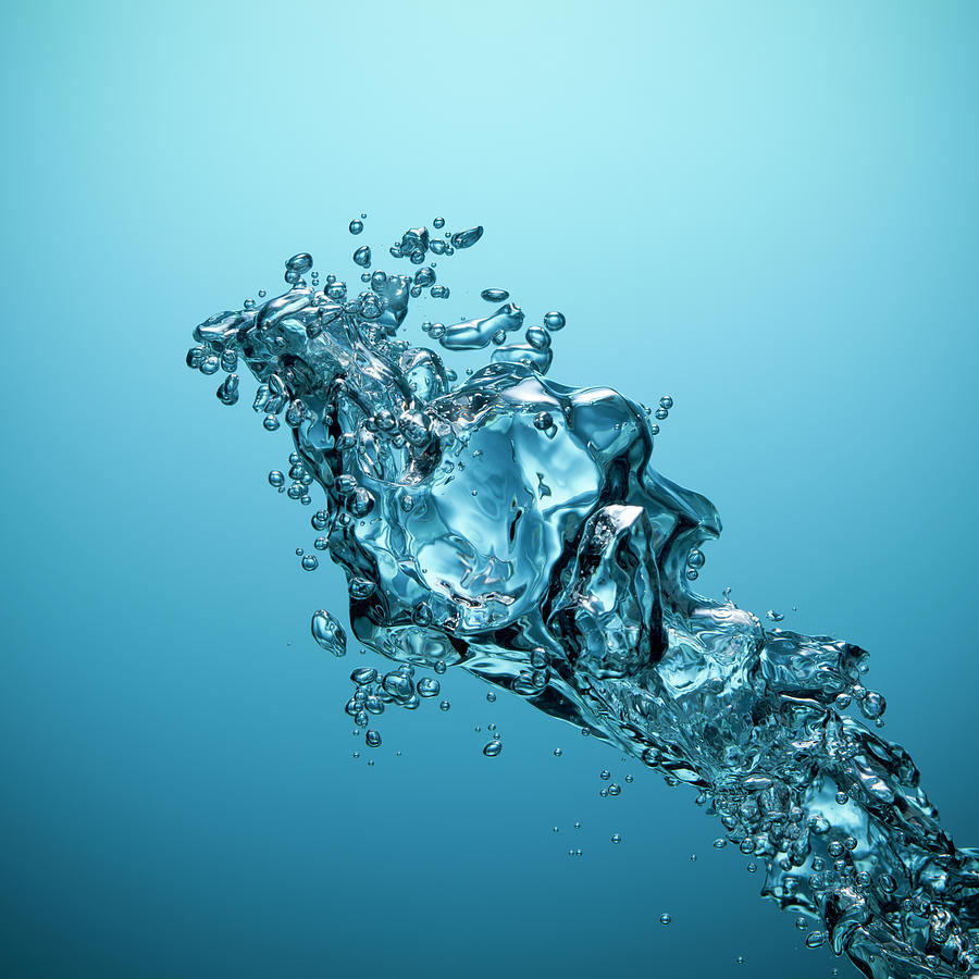 Underwater Bubbles - Oxygen Water Blue Photograph by Thomasvogel