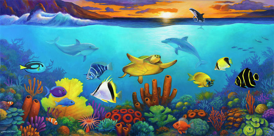 Landscape Painting - Underwater Color by John Zaccheo