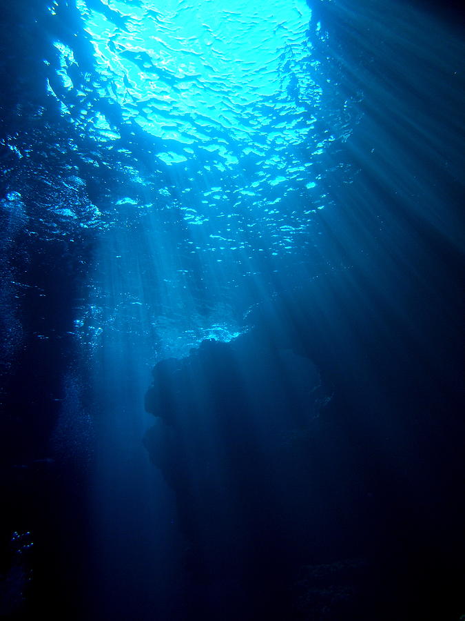 Underwater Sunlight Photograph by Takau99