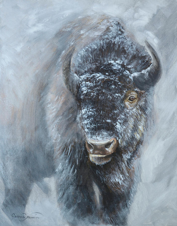 Yellowstone National Park Painting - Unduly Curious by James Corwin Fine Art