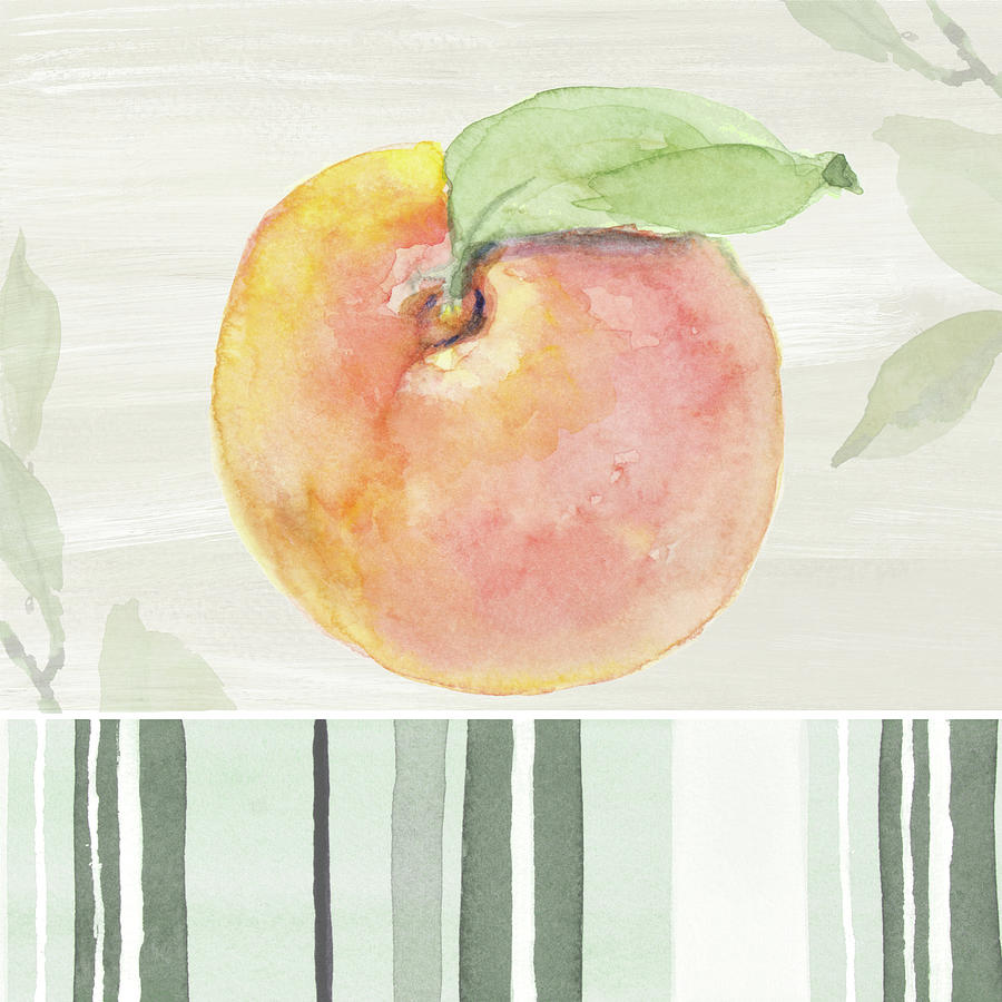 Peach Painting - Une Peche I by Lanie Loreth