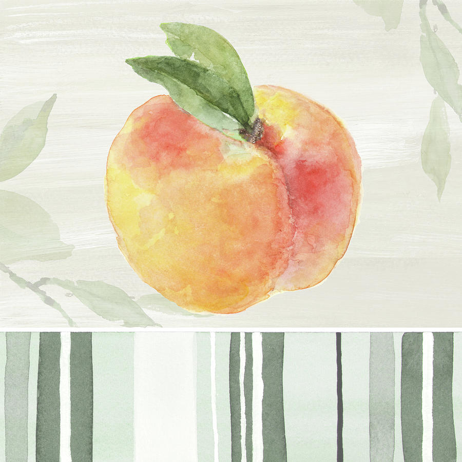Peach Painting - Une Peche II by Lanie Loreth