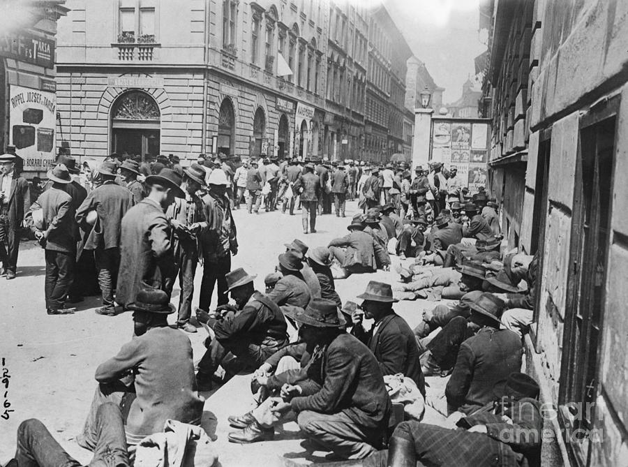 Unemployed Men On Vienna Streets Photograph by Bettmann