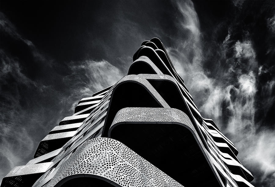Balconies Photograph - Unequally by Gerard Jonkman