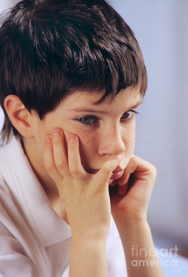 Unhappy Boy Photograph by Science Photo Library Unhappy Boy Photograph by Science Photo Library