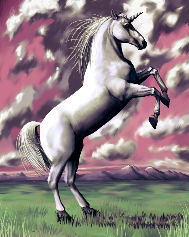 Unicorn Digital Art - Unicorn by Sami Matilainen Unicorn Digital Art - Unicorn by Sami Matilainen