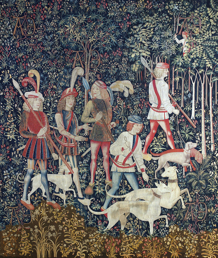 Unicorn Tapestries, C1500 Painting by Granger