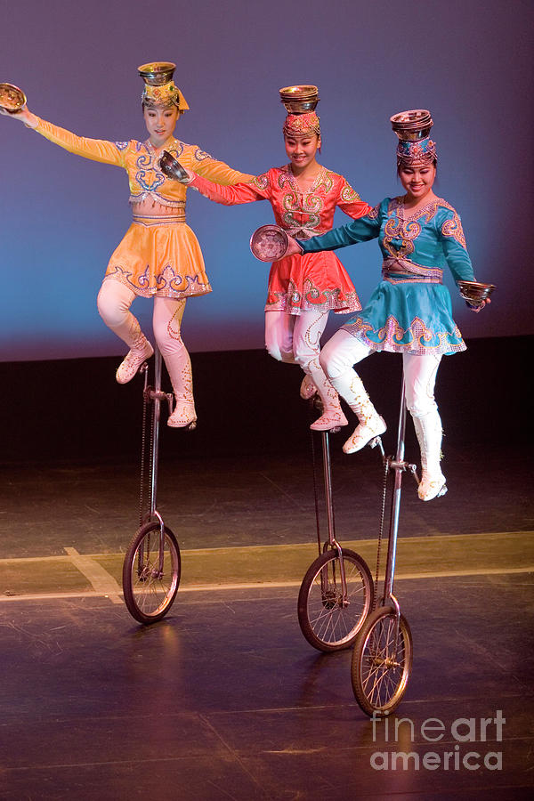 Unicycle Performance Photograph by Peter Menzel/science Photo Library