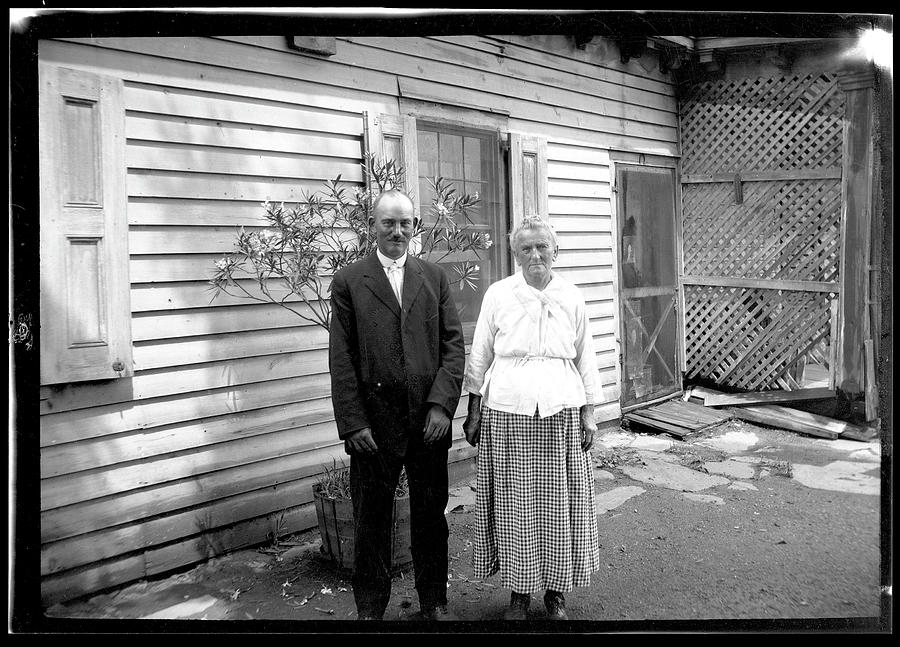 Unidentified Middle-aged Couple Posed Photograph by The New York Historical Society