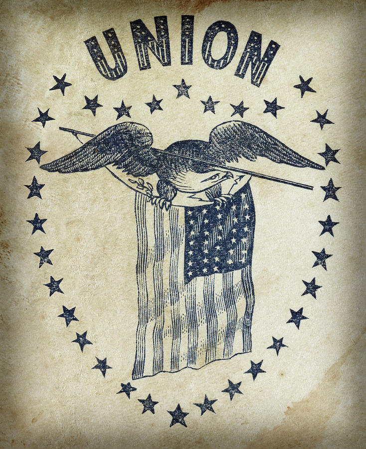 UNION CIVIL WAR SYMBOLOGY c. 1861 Photograph by Daniel Hagerman