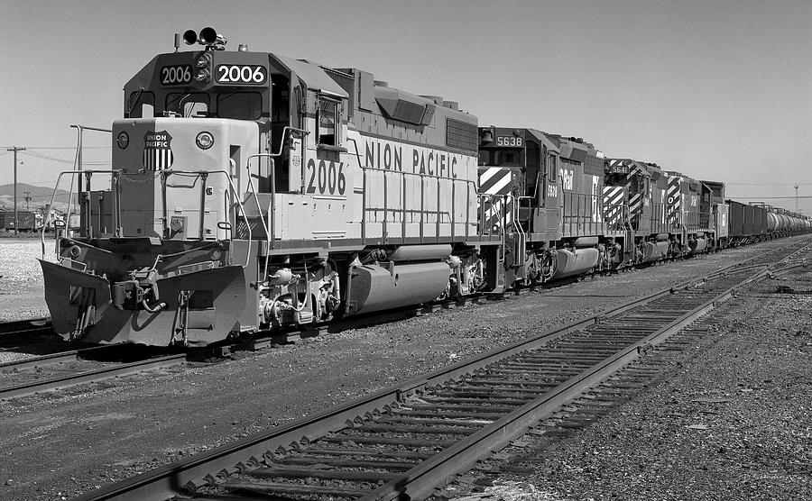 Union Pacific and Canadian Pacific Locomotives Photograph by David Sams ...