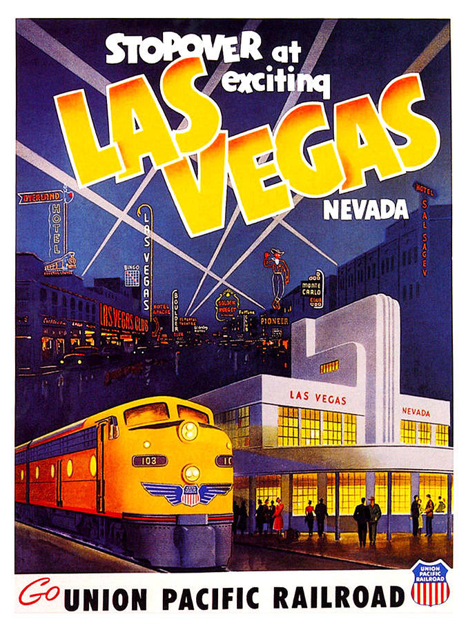 Las Vegas Nevada United States America Vintage Travel Advertisement Art Poster 2 