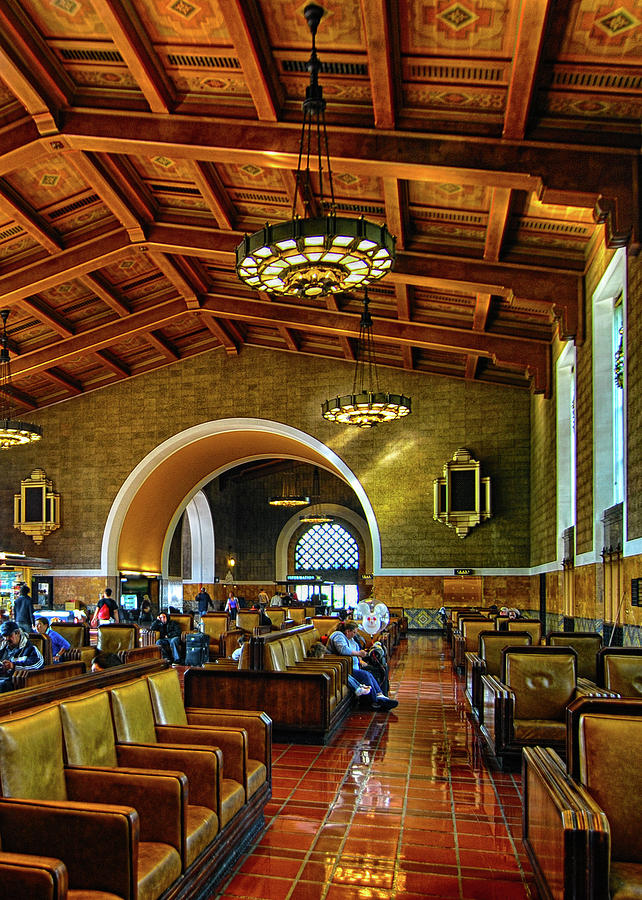 Union Station Lobby L A Photograph by Joseph Hollingsworth