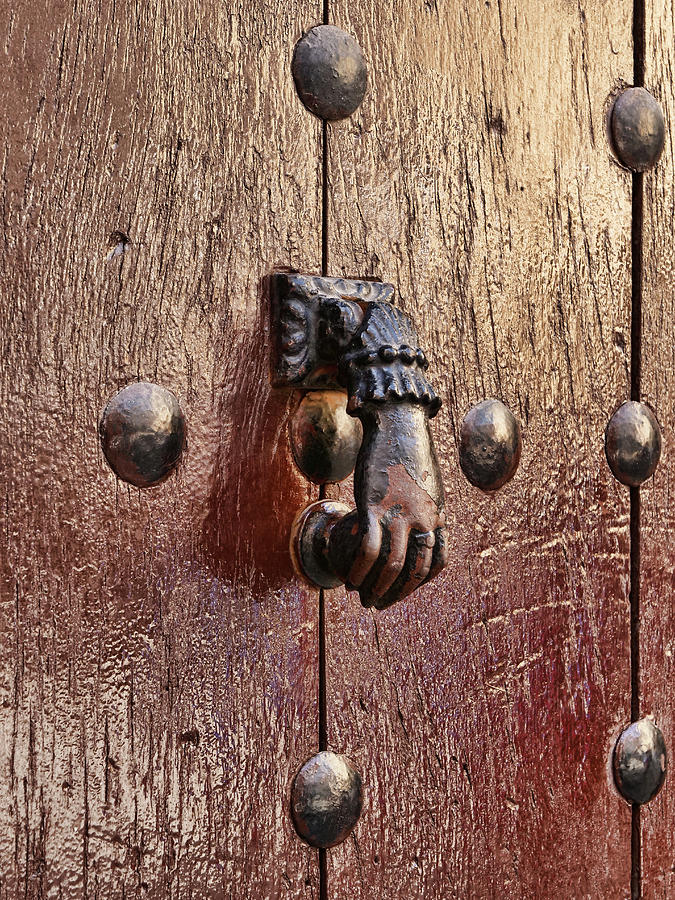 Unique Door Knocker - Toldeo Spain Photograph by Allen Beatty