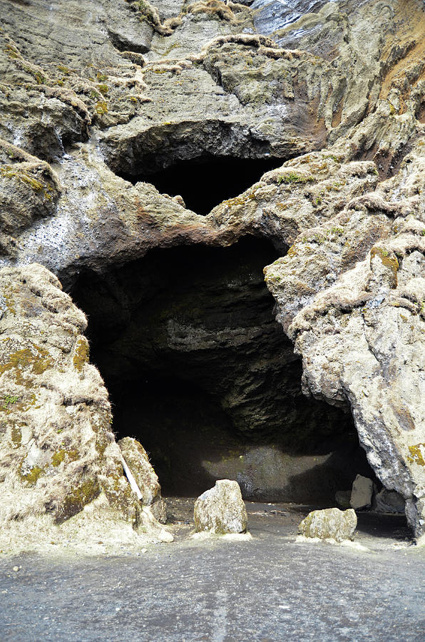 Unique Hjorleifshofdi Yoda Cave Entrance In Southern Iceland Photograph 