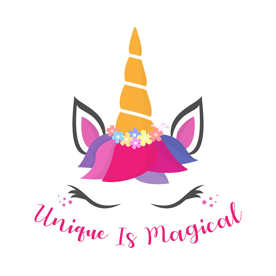Unique Is Magical - Baby Room Nursery Art Poster Print by Dadada Shop Unique Is Magical - Baby Room Nursery Art Poster Print by Dadada Shop