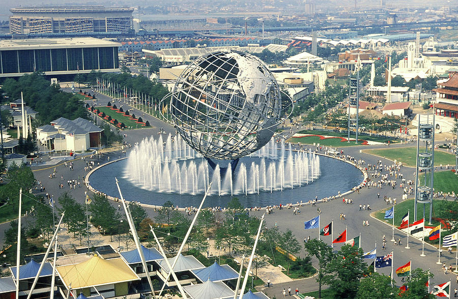 New York Painting - Unisphere at the 1964 Worlds Fair by Unknown
