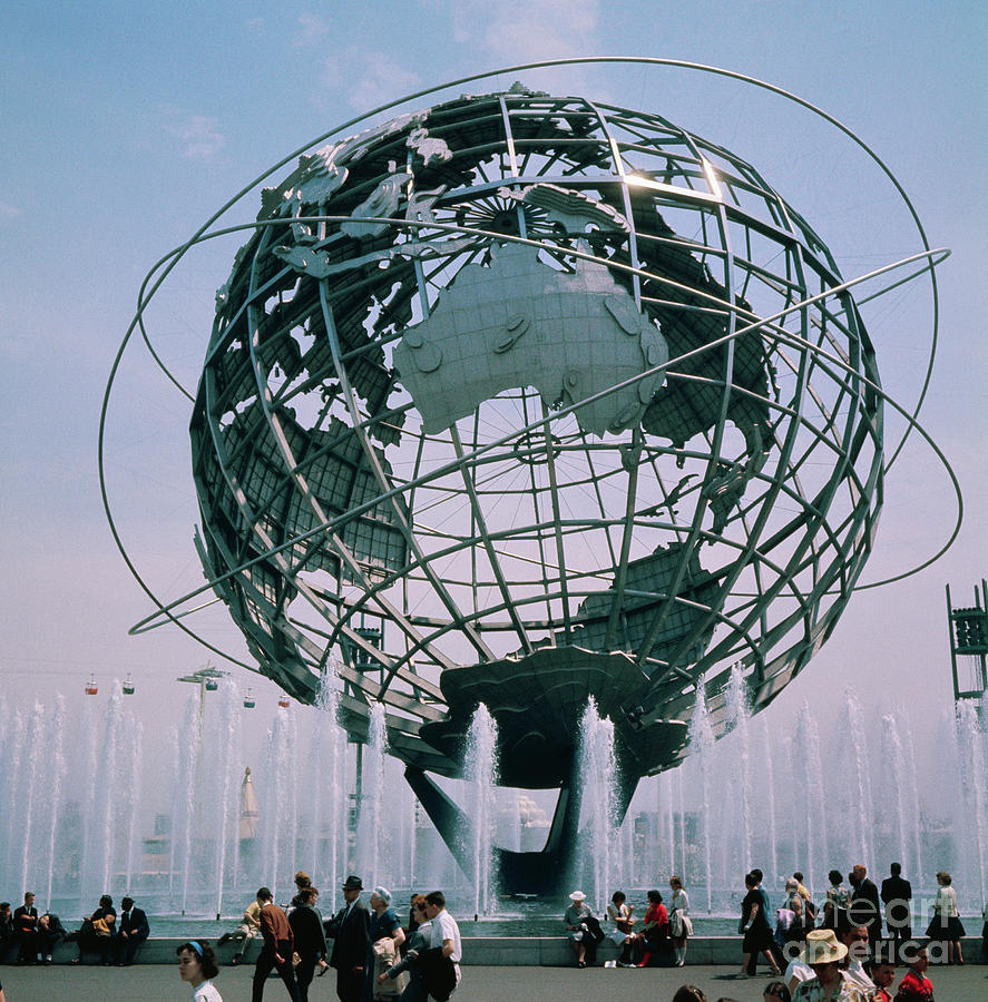 New York City Photograph - Unisphere At Worlds Fair by Bettmann