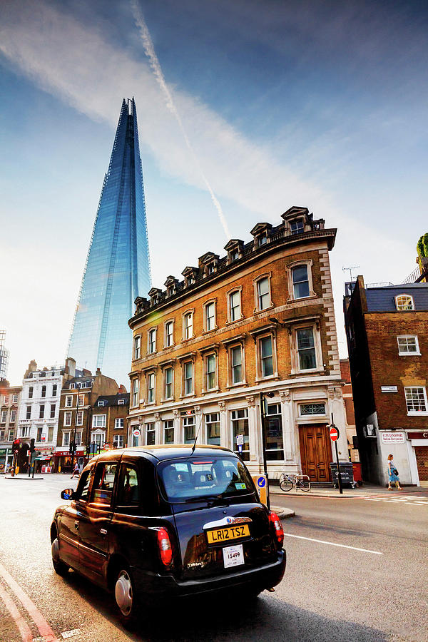 United Kingdom, England, London, Great Britain, London Borough Of Southwark, The Shard (building By Renzo Piano) In The Morning Digital Art by Maurizio Rellini