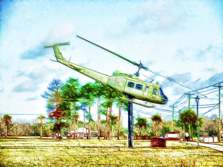 United state army helicopter 1 Painting by Jeelan Clark