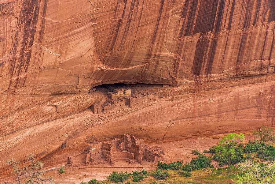 United States, Arizona, Canyon De Chelly National Monument, Colorado Plateau, Anasazi Ruins At Canyon De Chelly Digital Art by Chiara Salvadori