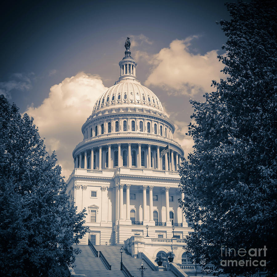 United States Capitol Building Washington DC 1 Photograph by Edward Fielding