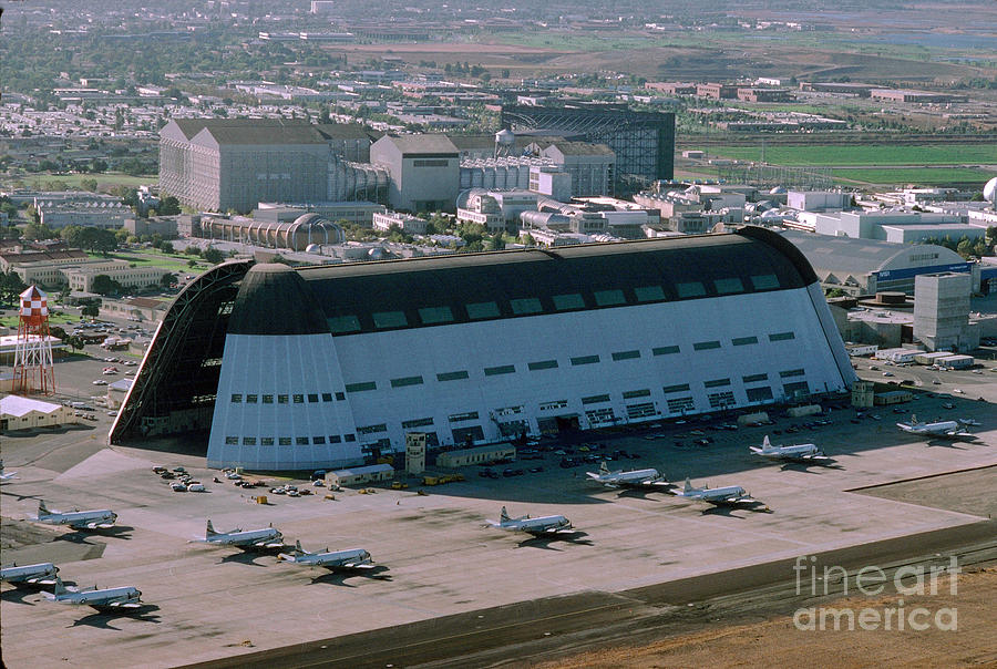 United States Navy Airship Hangar, Moffett Field Photograph by Wernher