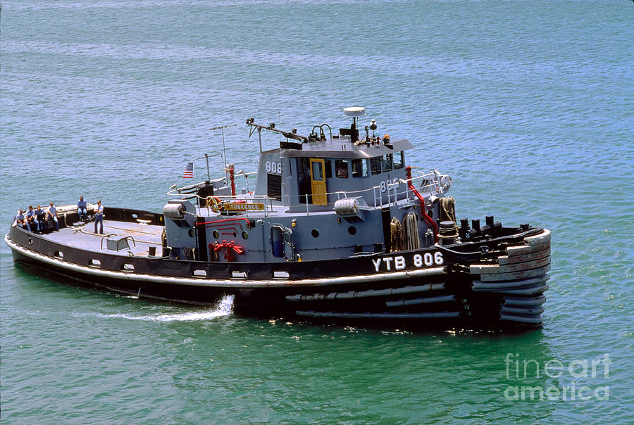 United States Navy Tuskegee YTB 806, Large Harbor Tug Pearl Harbor Photograph by Wernher Krutein