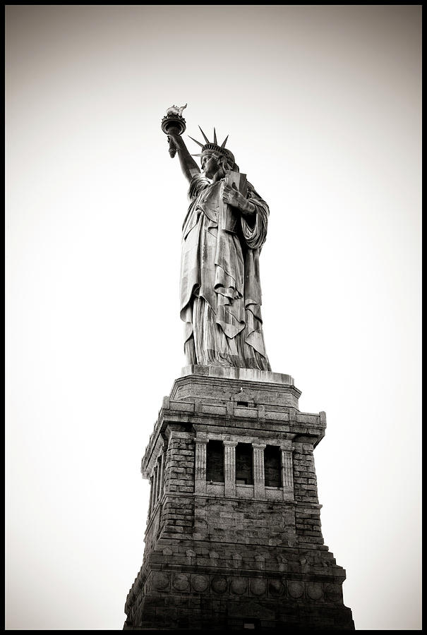 United States, New York State, New York City, Manhattan, Lower Manhattan, Liberty Island, Statue Of Liberty. Digital Art by Massimo Ripani