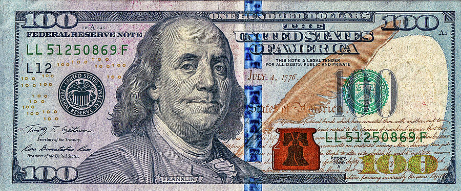 United States one hundred-dollar bill Digital Art by Stephen Robinson ...