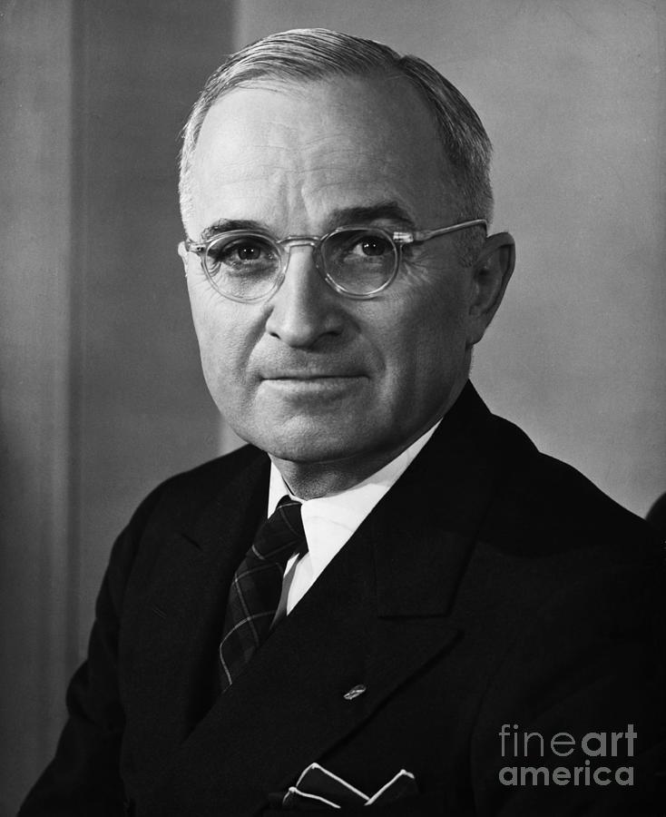 United States President Harry S. Truman Photograph by Bettmann