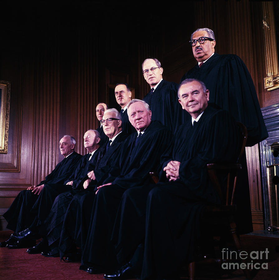 United States Supreme Court Justices Photograph by Bettmann