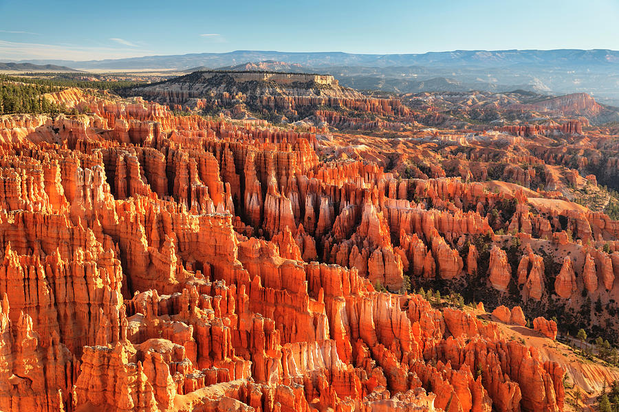 United States, Utah, Bryce Canyon National Park, Colorado Plateau, View Over The Hoodoos In Bryce Amphitheater At Sunset Digital Art by Markus Lange